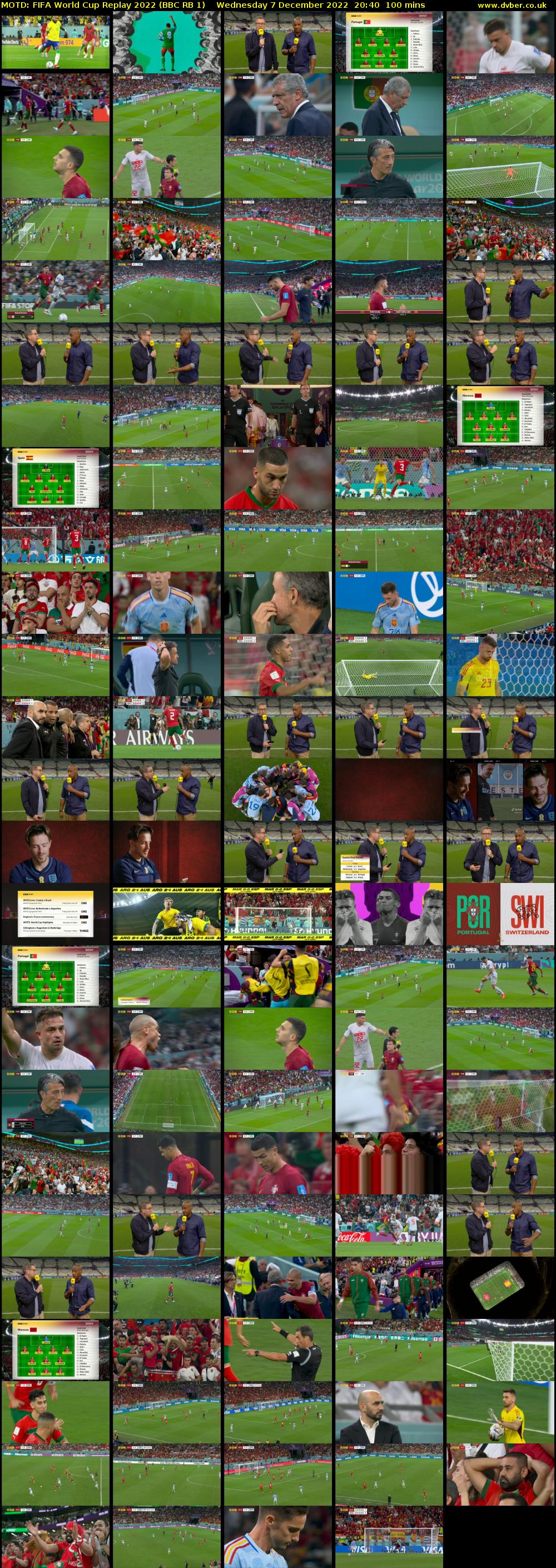 MOTD: FIFA World Cup Replay 2022 (BBC RB 1) Wednesday 7 December 2022 20:40 - 22:20