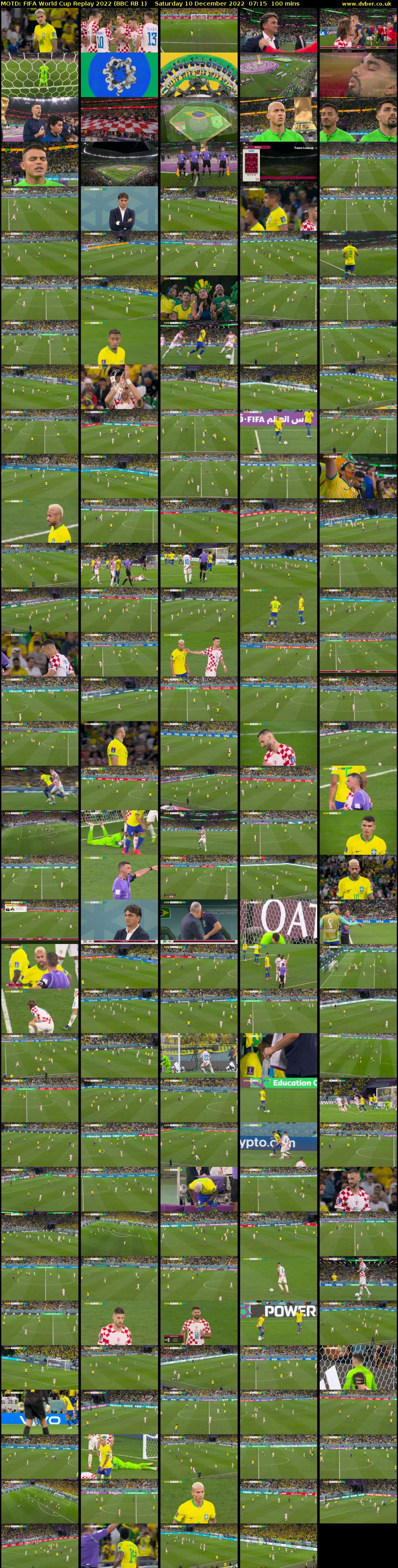 MOTD: FIFA World Cup Replay 2022 (BBC RB 1) Saturday 10 December 2022 07:15 - 08:55