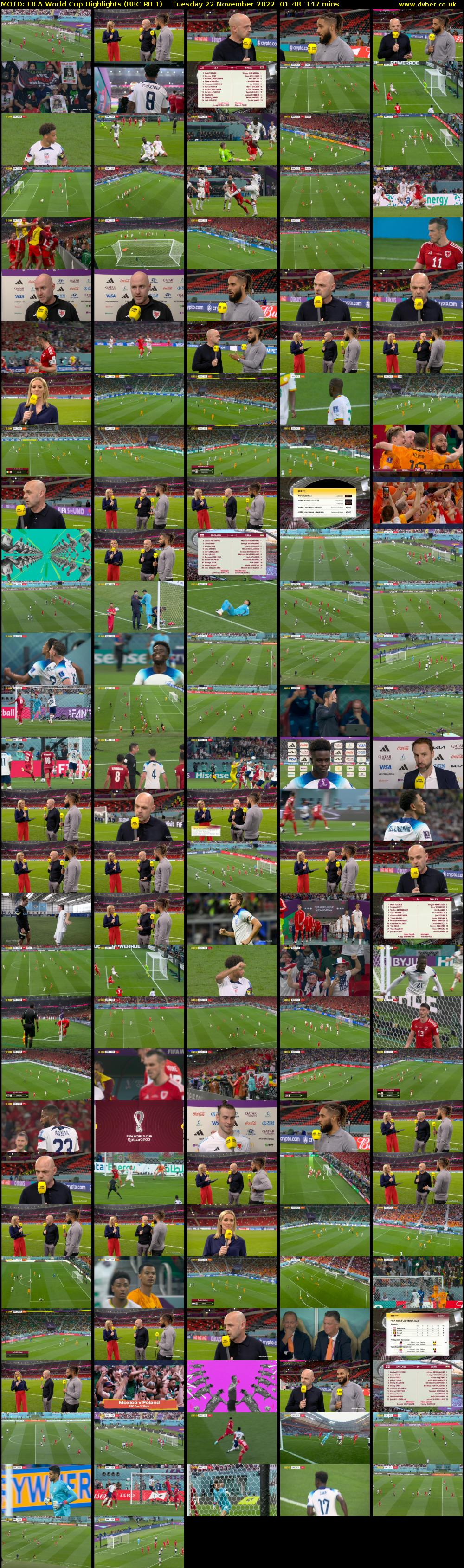 MOTD: Fifa World Cup Highlights (BBC RB 1) Tuesday 22 November 2022 01:48 - 04:15
