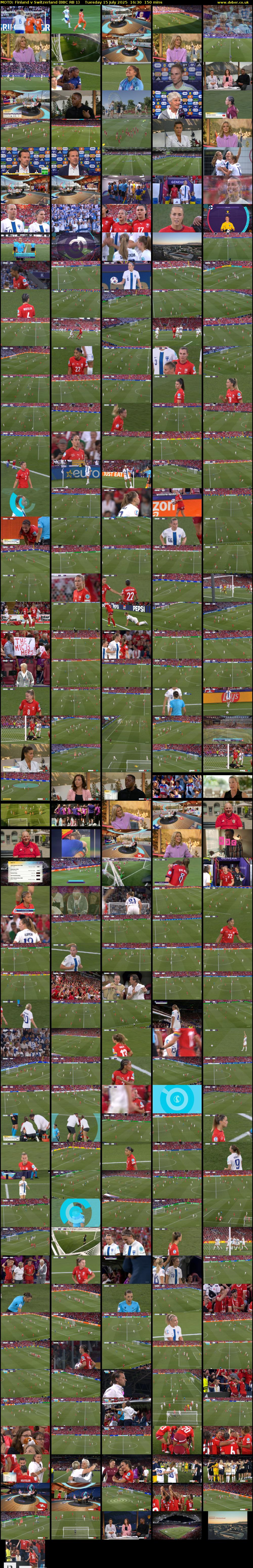MOTD: Finland v Switzerland (BBC RB 1) Tuesday 15 July 2025 16:30 - 19:00