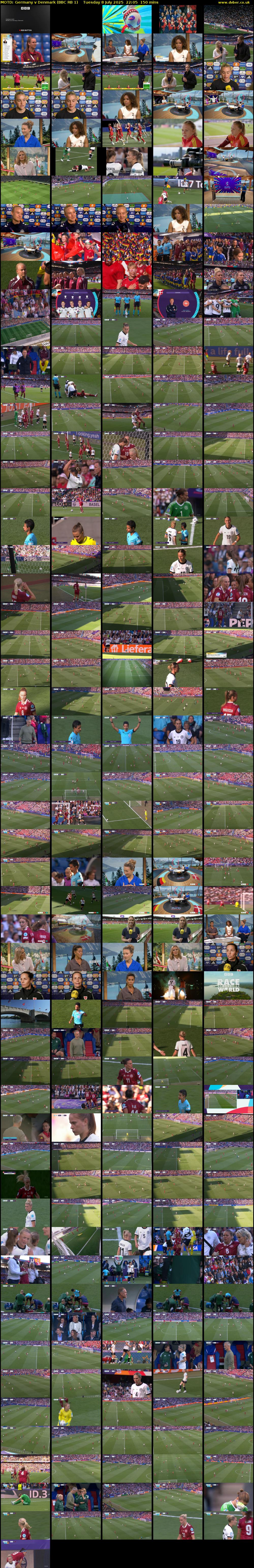 MOTD: Germany v Denmark (BBC RB 1) Tuesday 8 July 2025 22:05 - 00:35
