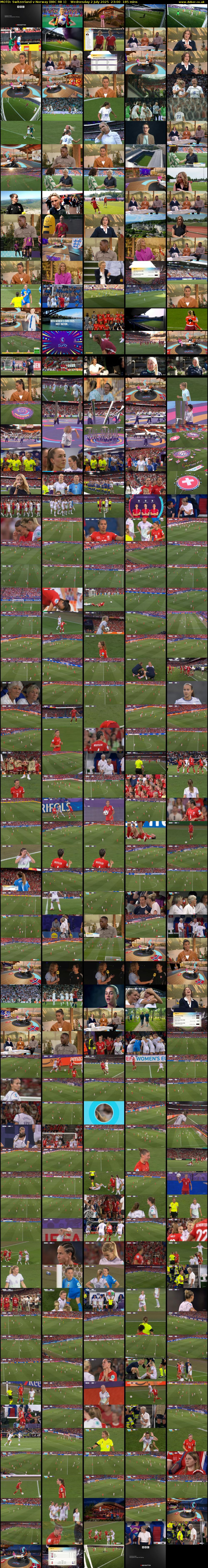 MOTD: Switzerland v Norway (BBC RB 1) Wednesday 2 July 2025 23:00 - 02:05