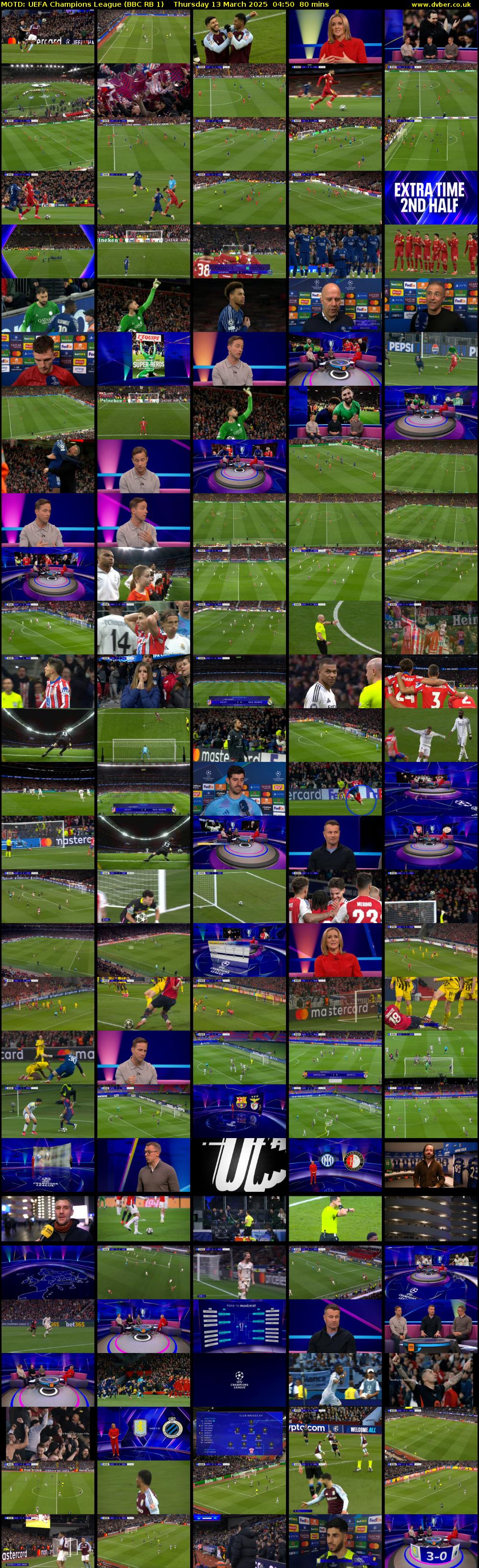 MOTD: UEFA Champions League (BBC RB 1) Thursday 13 March 2025 04:50 - 06:10