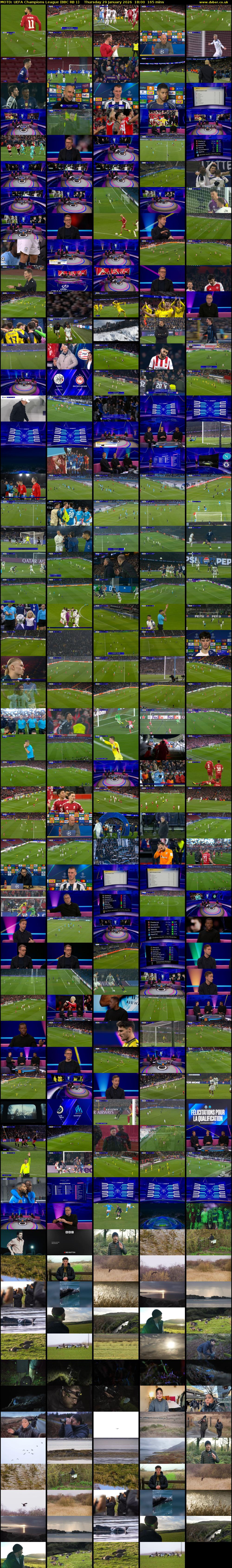 MOTD: UEFA Champions League (BBC RB 1) Thursday 29 January 2026 18:00 - 20:45