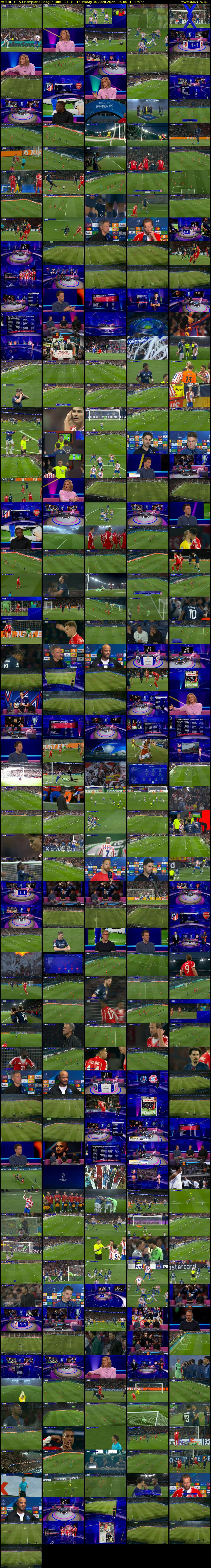 MOTD: UEFA Champions League (BBC RB 1) Thursday 30 April 2026 06:00 - 09:00