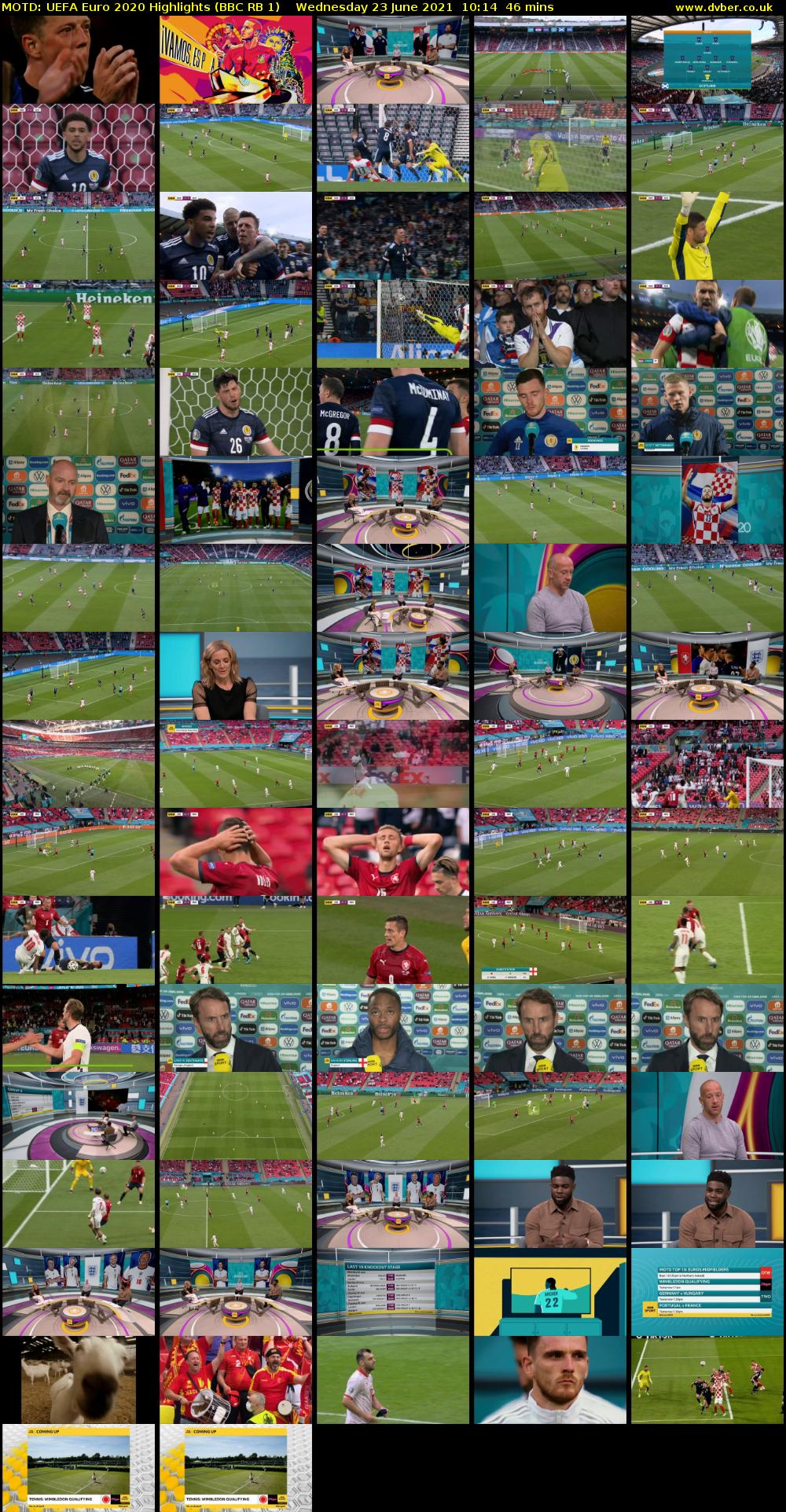 MOTD: UEFA Euro 2020 Highlights (BBC RB 1) Wednesday 23 June 2021 10:14 - 11:00