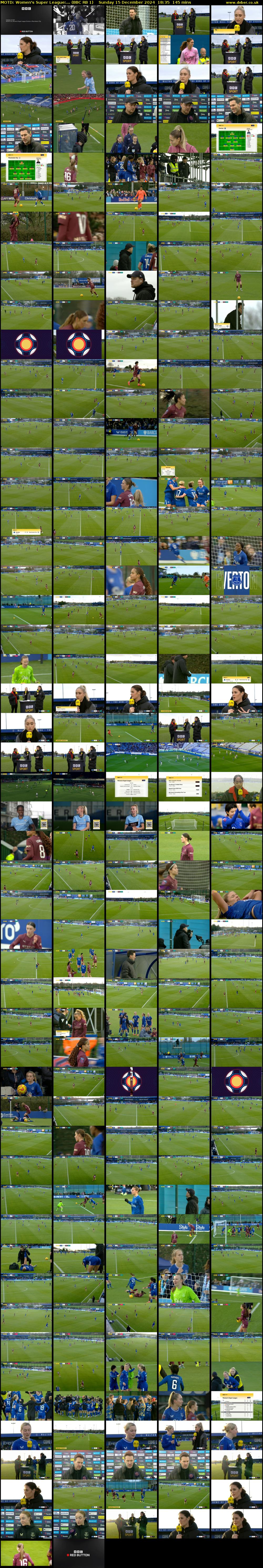 MOTD: Women's Super League:... (BBC RB 1) Sunday 15 December 2024 18:35 - 21:00