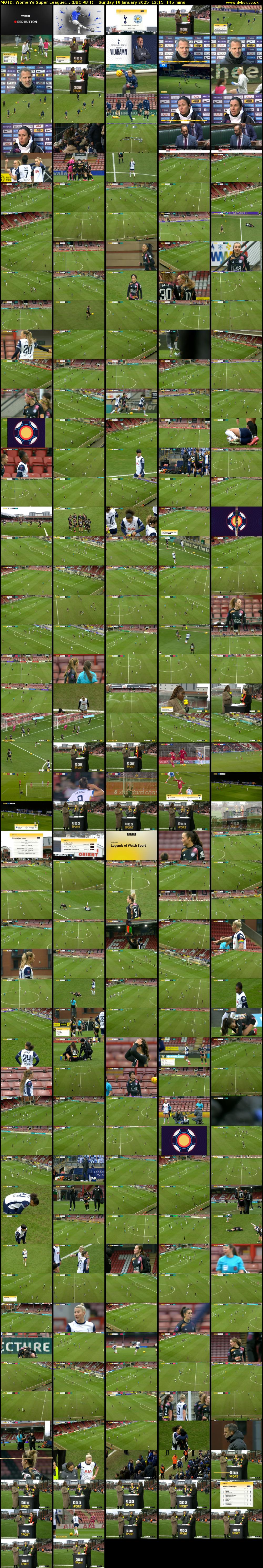 MOTD: Women's Super League:... (BBC RB 1) Sunday 19 January 2025 12:15 - 14:40