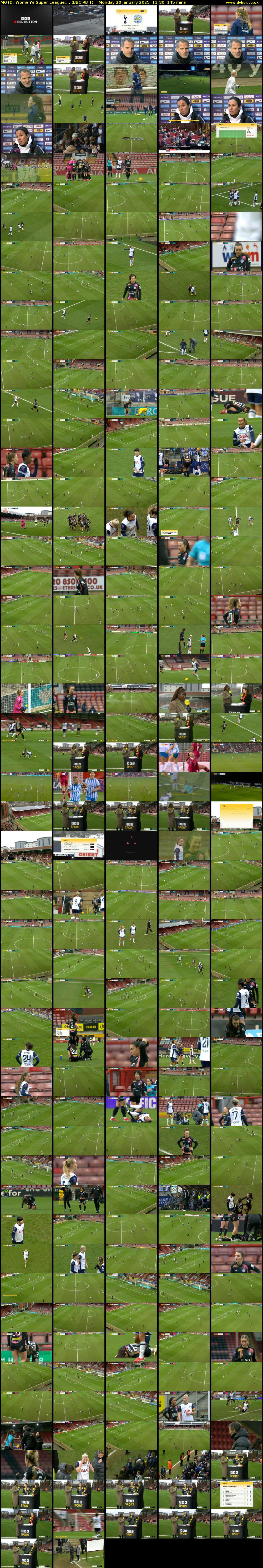MOTD: Women's Super League:... (BBC RB 1) Monday 20 January 2025 11:30 - 13:55