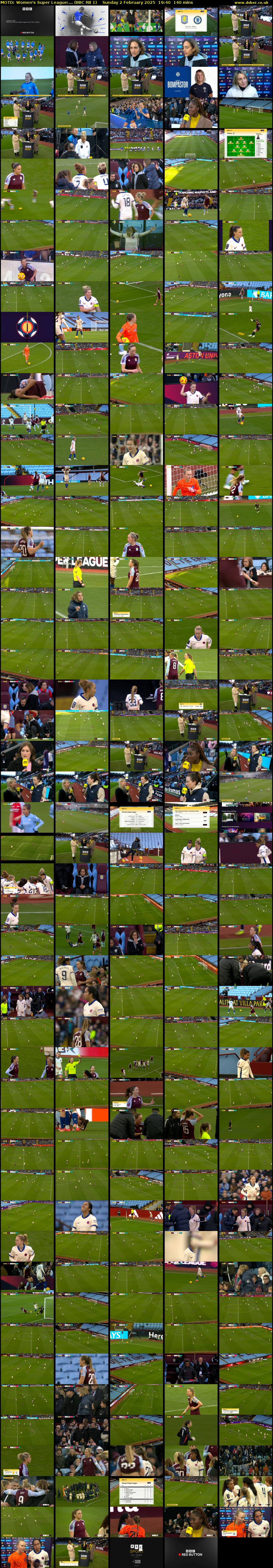 MOTD: Women's Super League:... (BBC RB 1) Sunday 2 February 2025 19:40 - 22:00