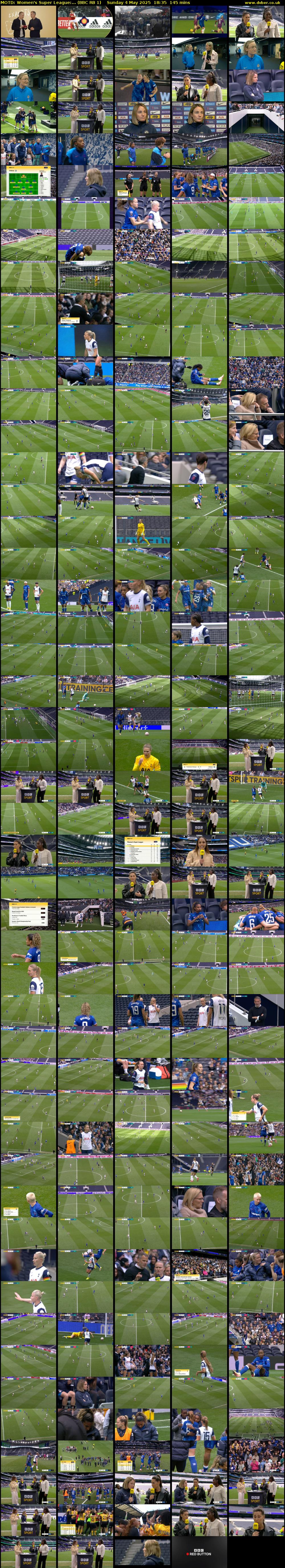 MOTD: Women's Super League:... (BBC RB 1) Sunday 4 May 2025 18:35 - 21:00