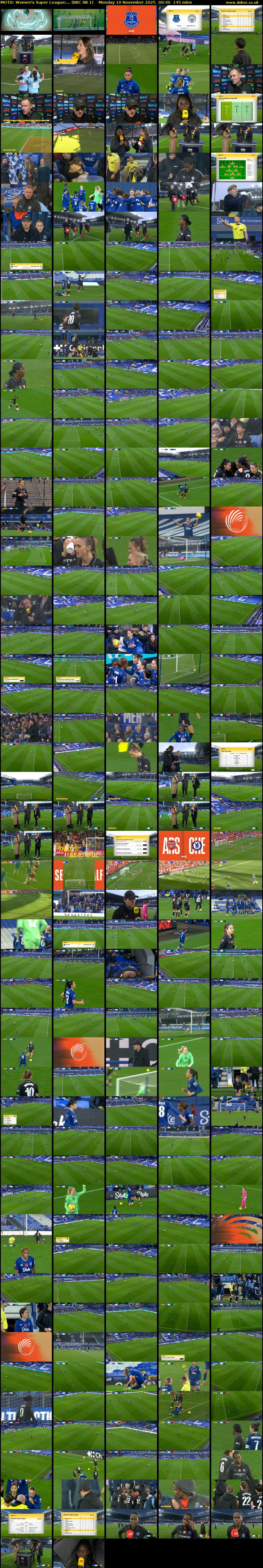 MOTD: Women's Super League:... (BBC RB 1) Monday 10 November 2025 00:40 - 03:05