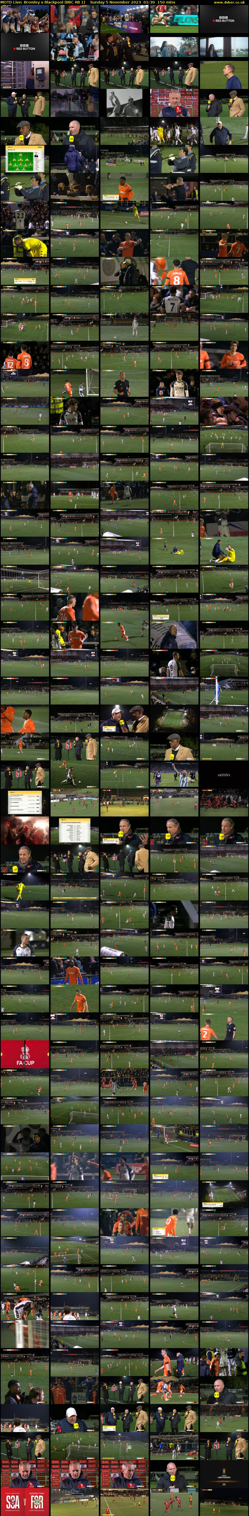 MOTD Live: Bromley v Blackpool (BBC RB 1) Sunday 5 November 2023 01:30 - 04:00