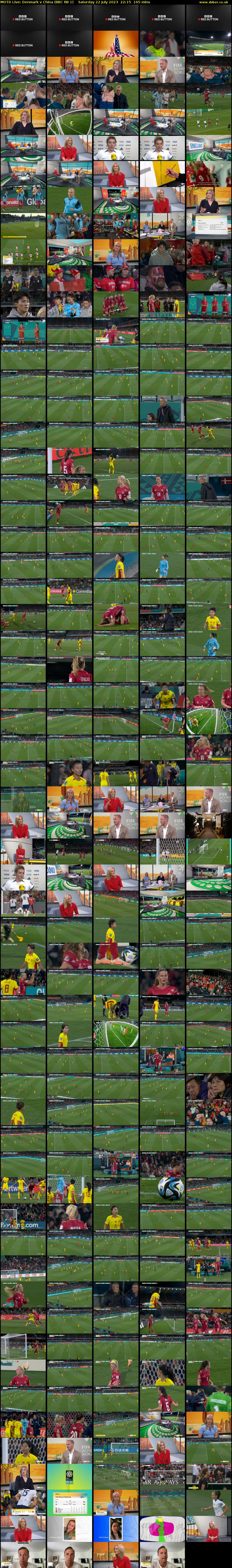 MOTD Live: Denmark v China (BBC RB 1) Saturday 22 July 2023 22:15 - 01:00
