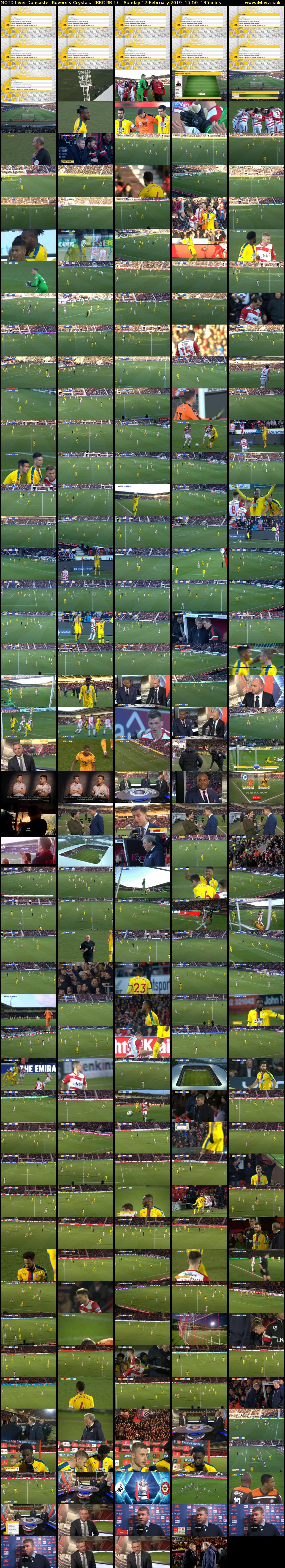 MOTD Live: Doncaster Rovers v Crystal... (BBC RB 1) Sunday 17 February 2019 15:50 - 18:05