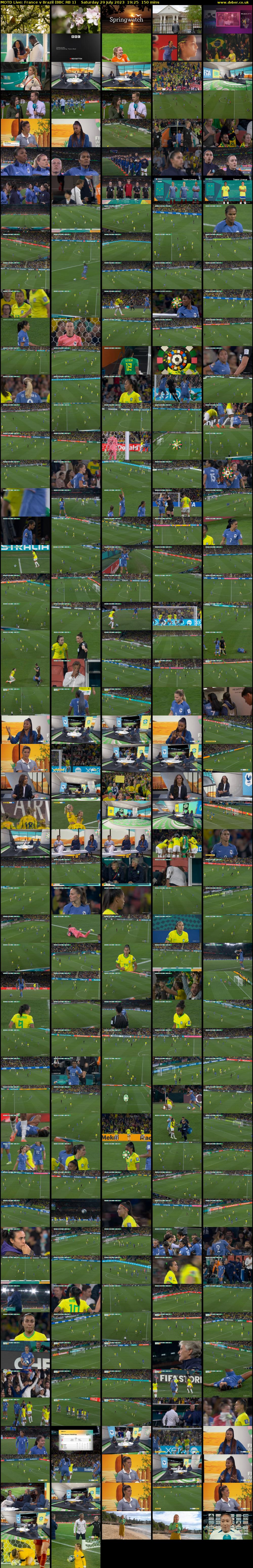 MOTD Live: France v Brazil (BBC RB 1) Saturday 29 July 2023 19:25 - 21:55