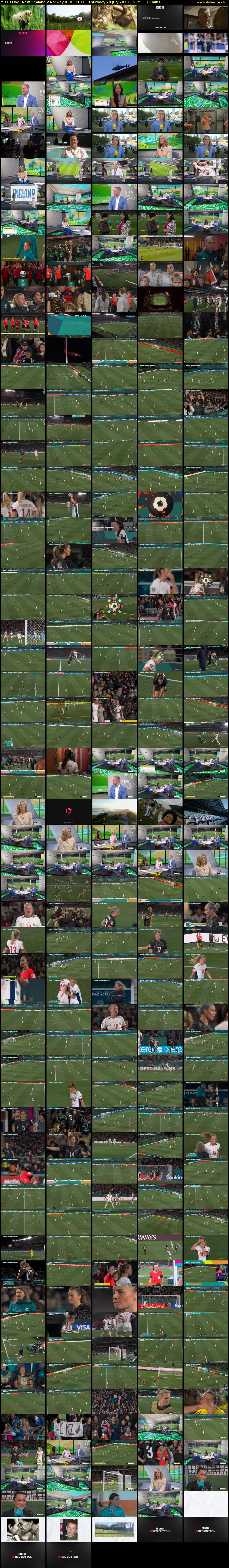 MOTD Live: New Zealand v Norway (BBC RB 1) Thursday 20 July 2023 19:25 - 22:15