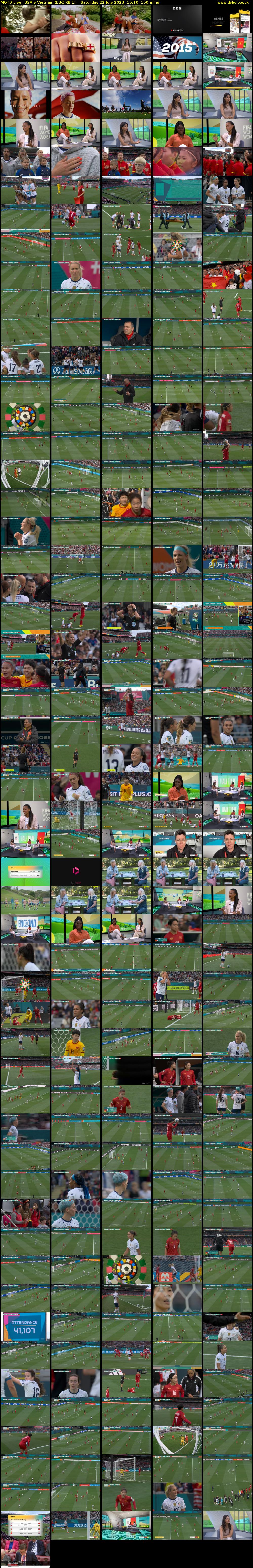 MOTD Live: USA v Vietnam (BBC RB 1) Saturday 22 July 2023 15:10 - 17:40