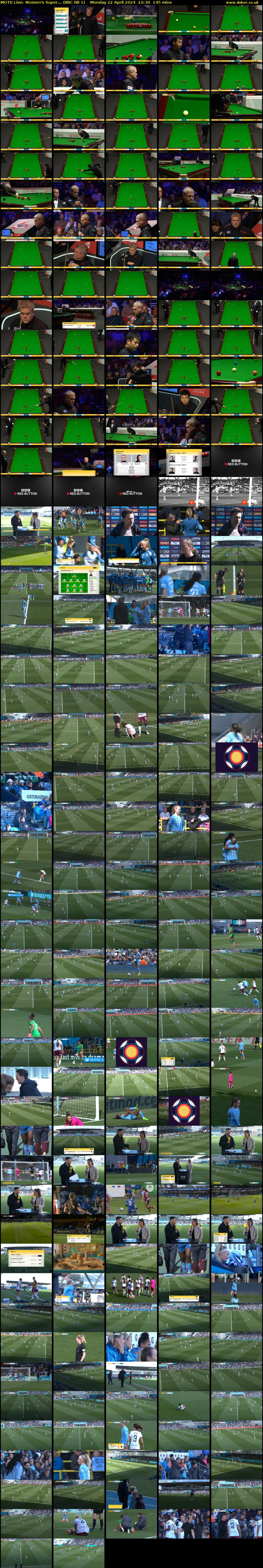 MOTD Live: Women's Super... (BBC RB 1) Monday 22 April 2024 22:30 - 00:55