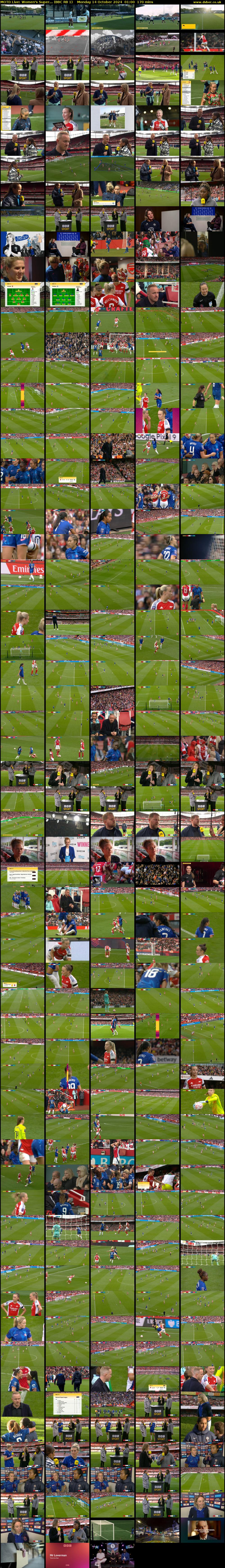 MOTD Live: Women's Super... (BBC RB 1) Monday 14 October 2024 01:00 - 03:50