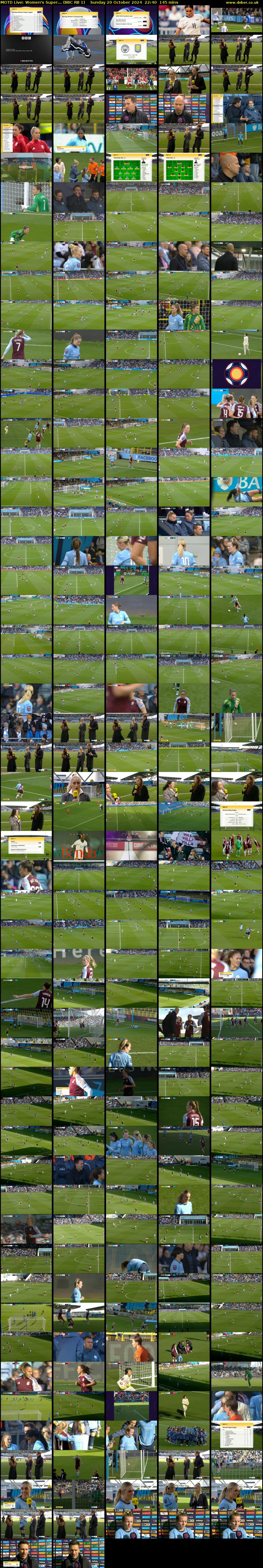 MOTD Live: Women's Super... (BBC RB 1) Sunday 20 October 2024 22:40 - 01:05