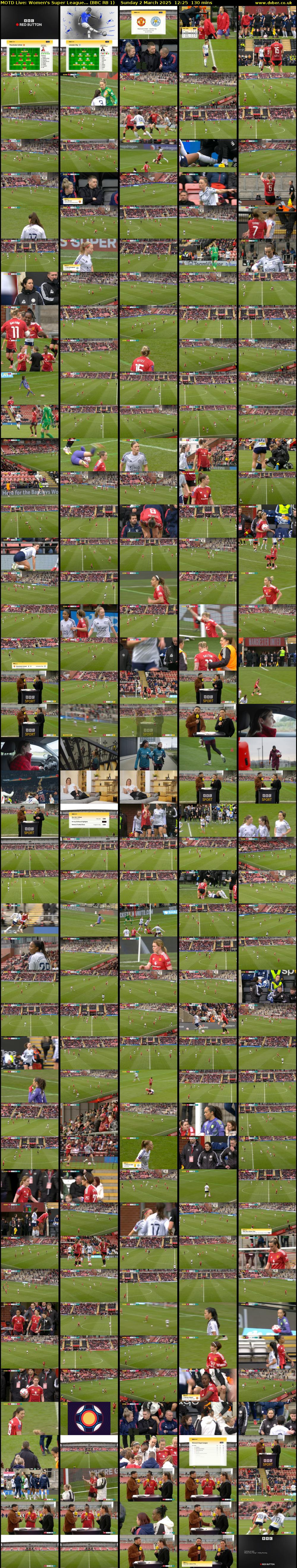 MOTD Live: Women's Super League... (BBC RB 1) Sunday 2 March 2025 12:25 - 14:35