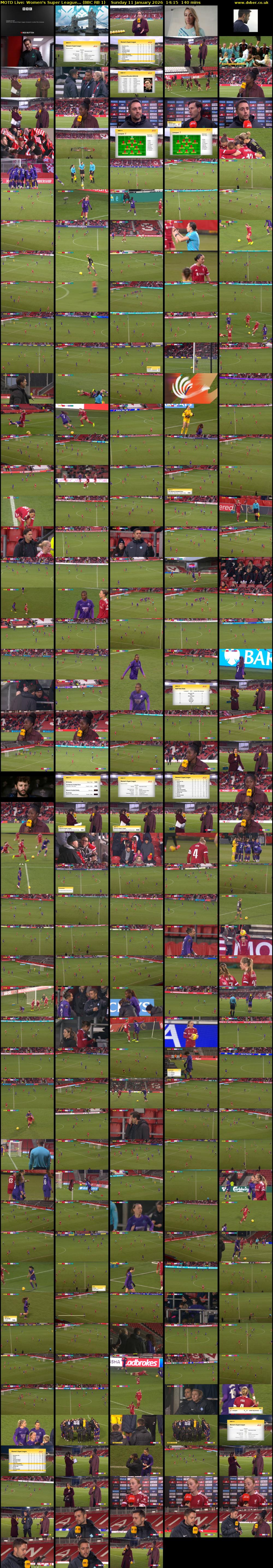 MOTD Live: Women's Super League... (BBC RB 1) Sunday 11 January 2026 14:15 - 16:35