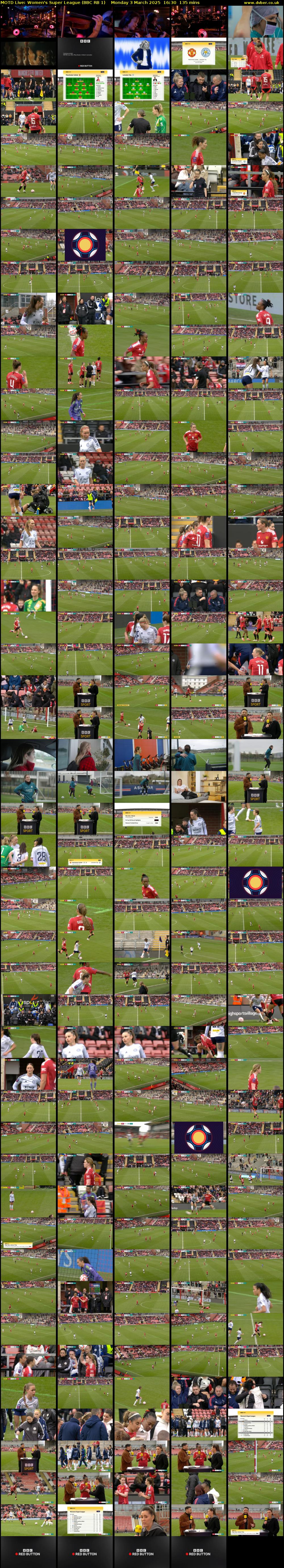 MOTD Live: Women's Super League (BBC RB 1) Monday 3 March 2025 16:30 - 18:45