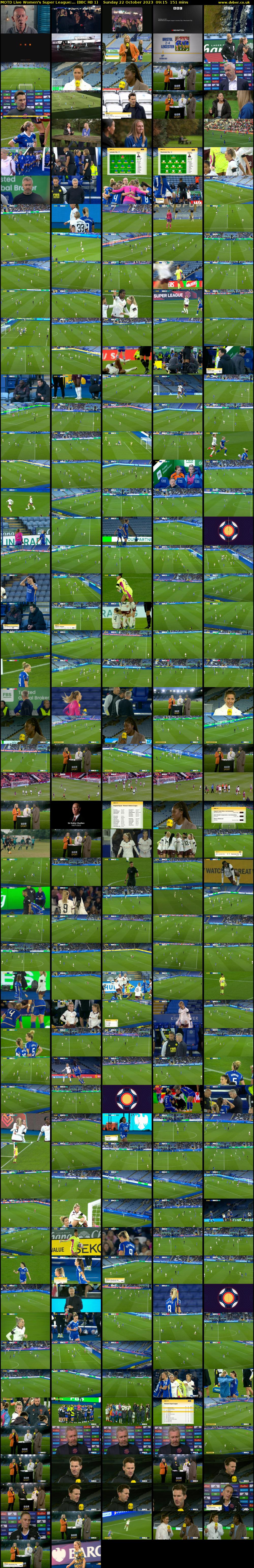 MOTD Live Women's Super League:... (BBC RB 1) Sunday 22 October 2023 09:15 - 11:46