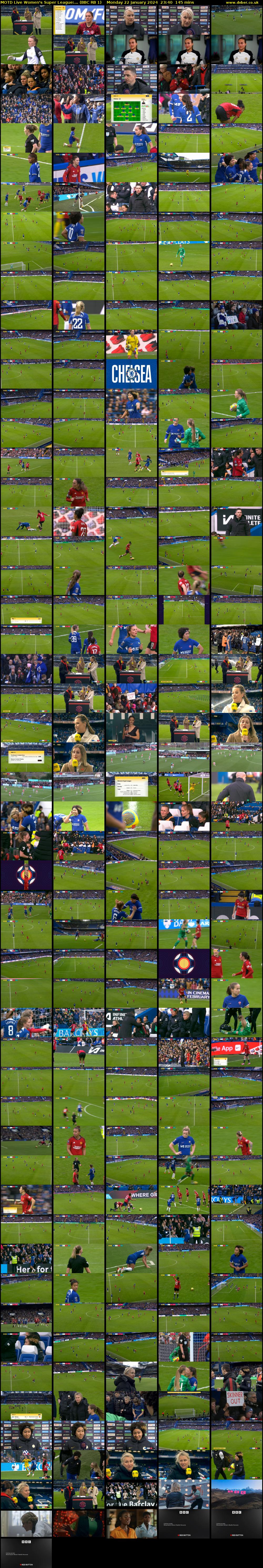 MOTD Live Women's Super League:... (BBC RB 1) Monday 22 January 2024 23:40 - 02:05