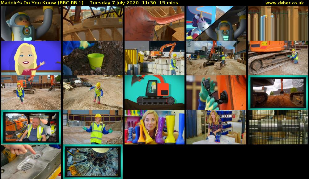 Maddie's Do You Know (BBC RB 1) Tuesday 7 July 2020 11:30 - 11:45