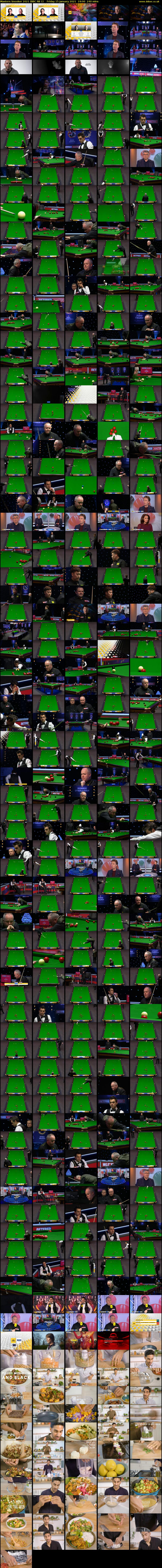 Masters Snooker 2021 (BBC RB 1) Friday 15 January 2021 19:00 - 23:00