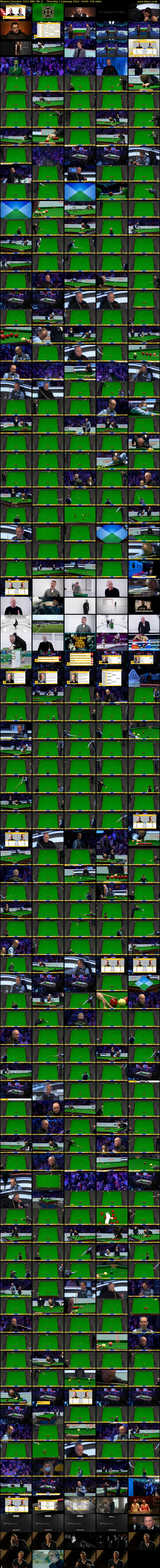 Masters Snooker 2022 (BBC RB 1) Thursday 13 January 2022 19:00 - 23:00