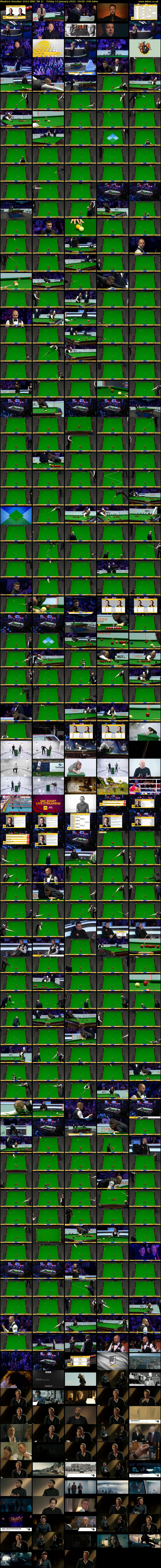 Masters Snooker 2022 (BBC RB 1) Friday 14 January 2022 19:00 - 23:00