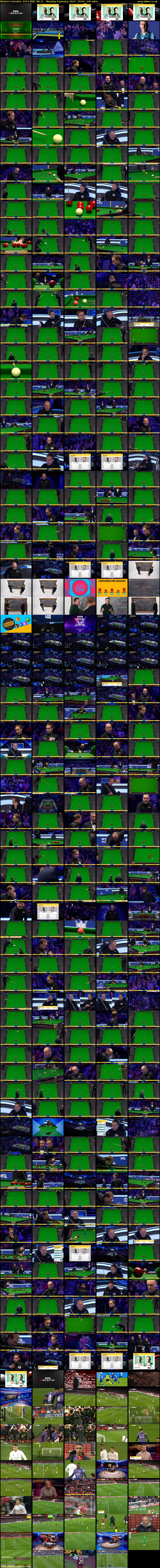 Masters Snooker 2024 (BBC RB 1) Monday 8 January 2024 19:00 - 23:00
