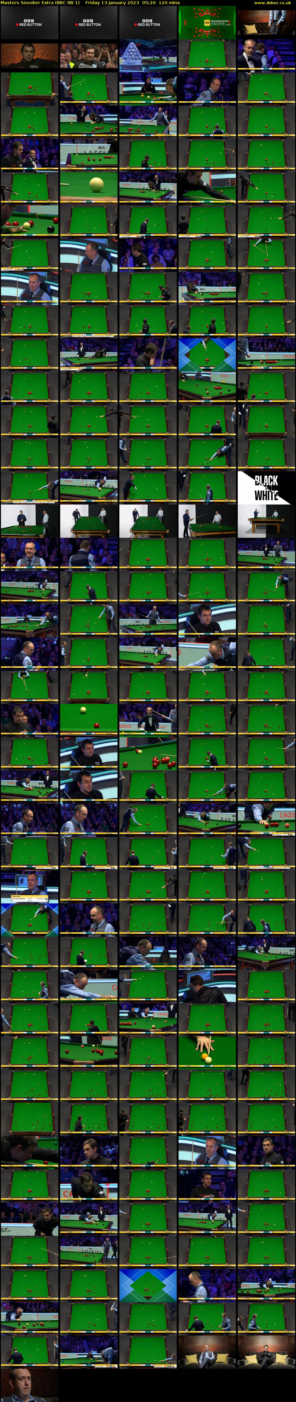 Masters Snooker Extra (BBC RB 1) Friday 13 January 2023 05:20 - 07:20