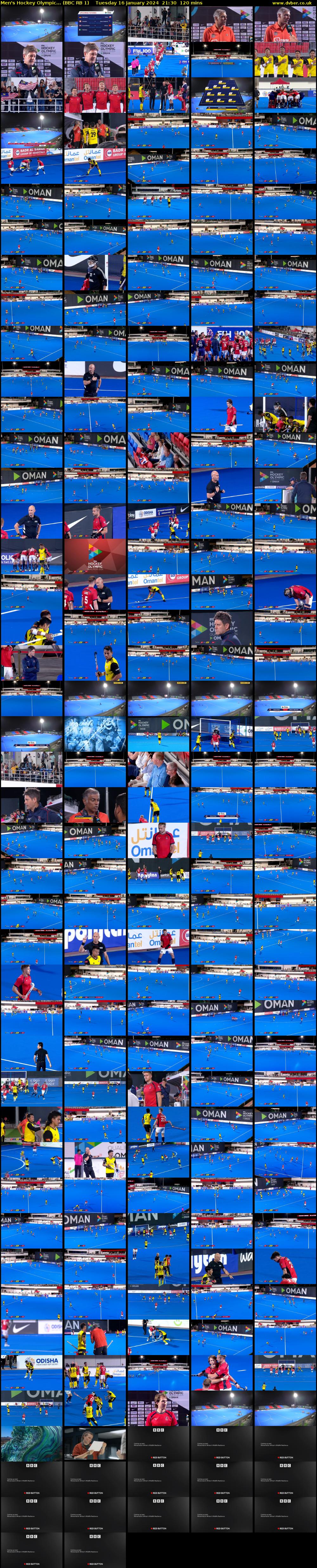 Men's Hockey Olympic... (BBC RB 1) Tuesday 16 January 2024 21:30 - 23:30