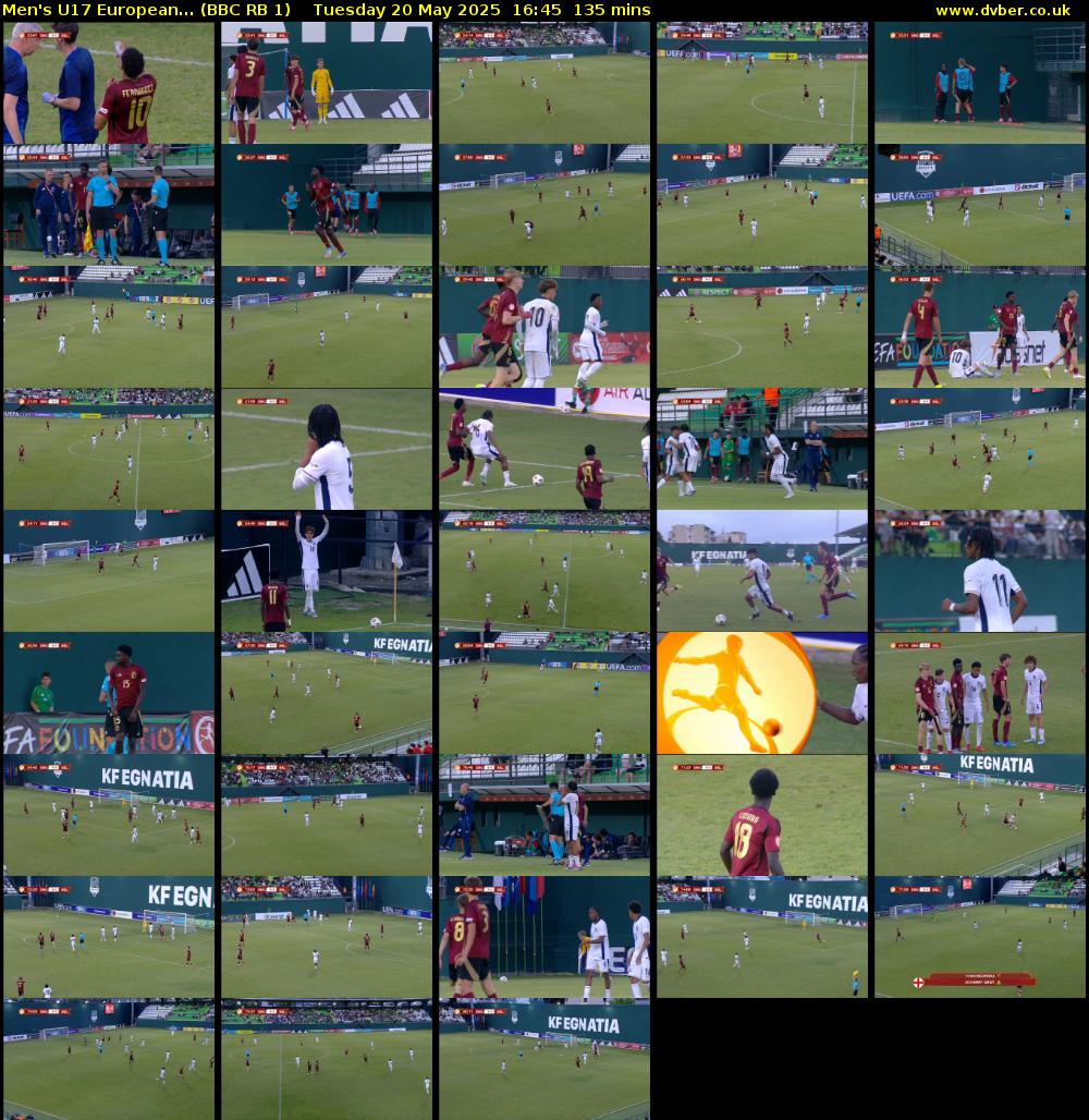 Men's U17 European... (BBC RB 1) Tuesday 20 May 2025 16:45 - 19:00