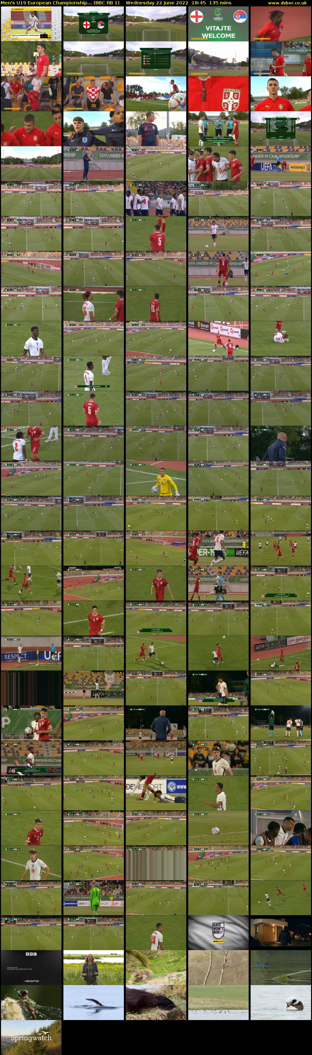 Men's U19 European Championship... (BBC RB 1) Wednesday 22 June 2022 18:45 - 21:00