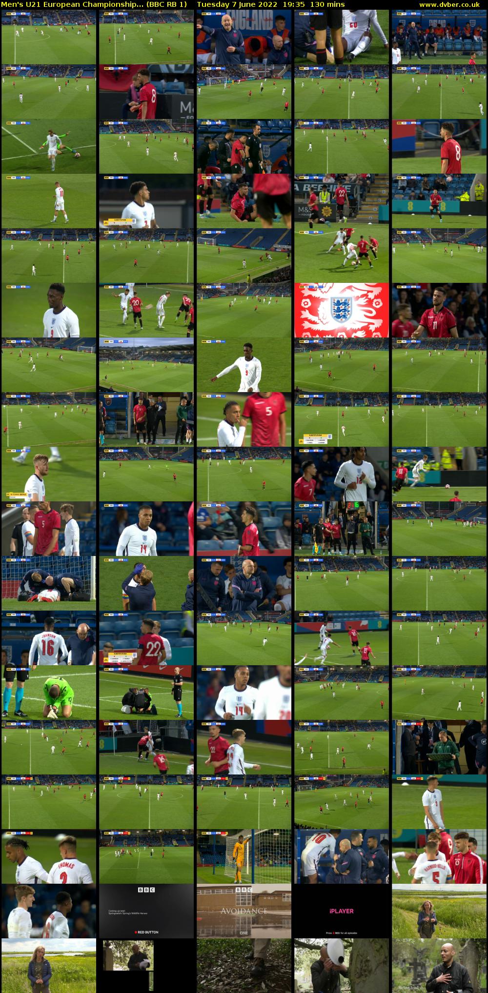 Men's U21 European Championship... (BBC RB 1) Tuesday 7 June 2022 19:35 - 21:45