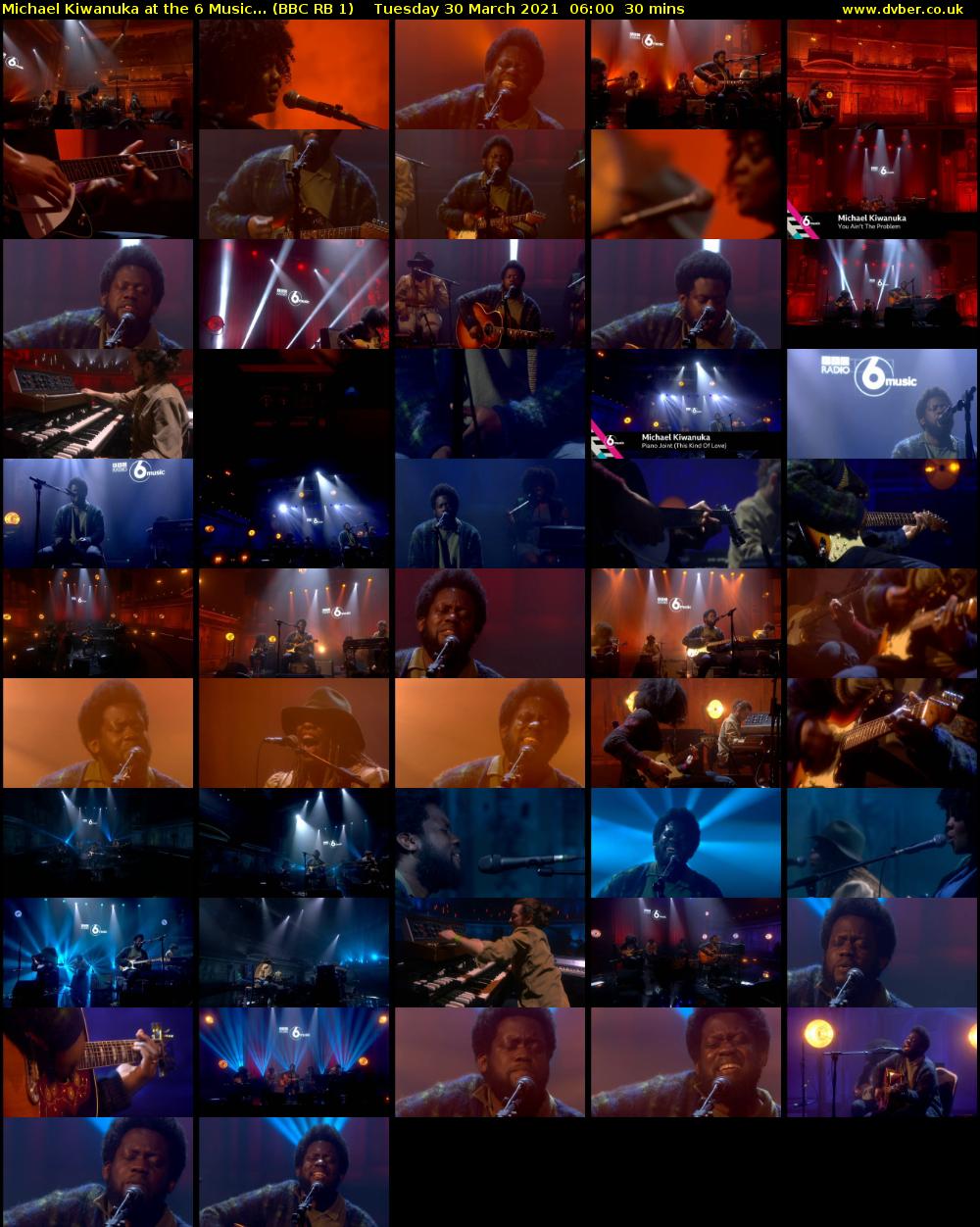 Michael Kiwanuka at the 6 Music... (BBC RB 1) Tuesday 30 March 2021 06:00 - 06:30