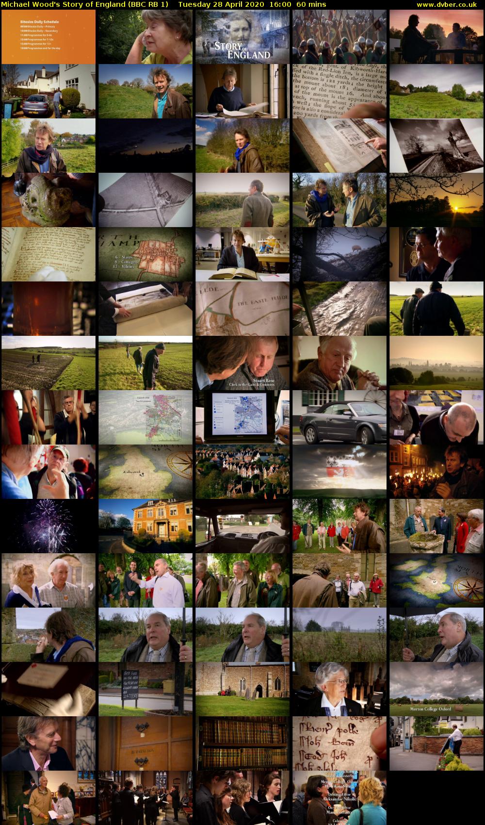 Michael Wood's Story of England (BBC RB 1) Tuesday 28 April 2020 16:00 - 17:00