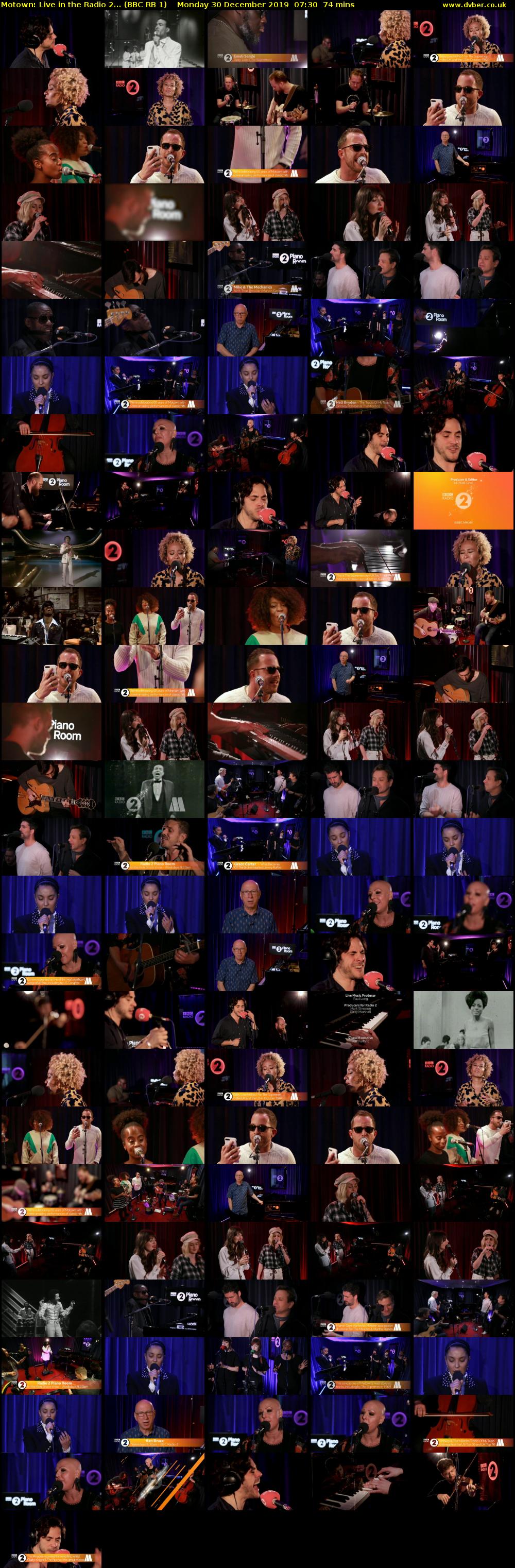 Motown: Live in the Radio 2... (BBC RB 1) Monday 30 December 2019 07:30 - 08:44