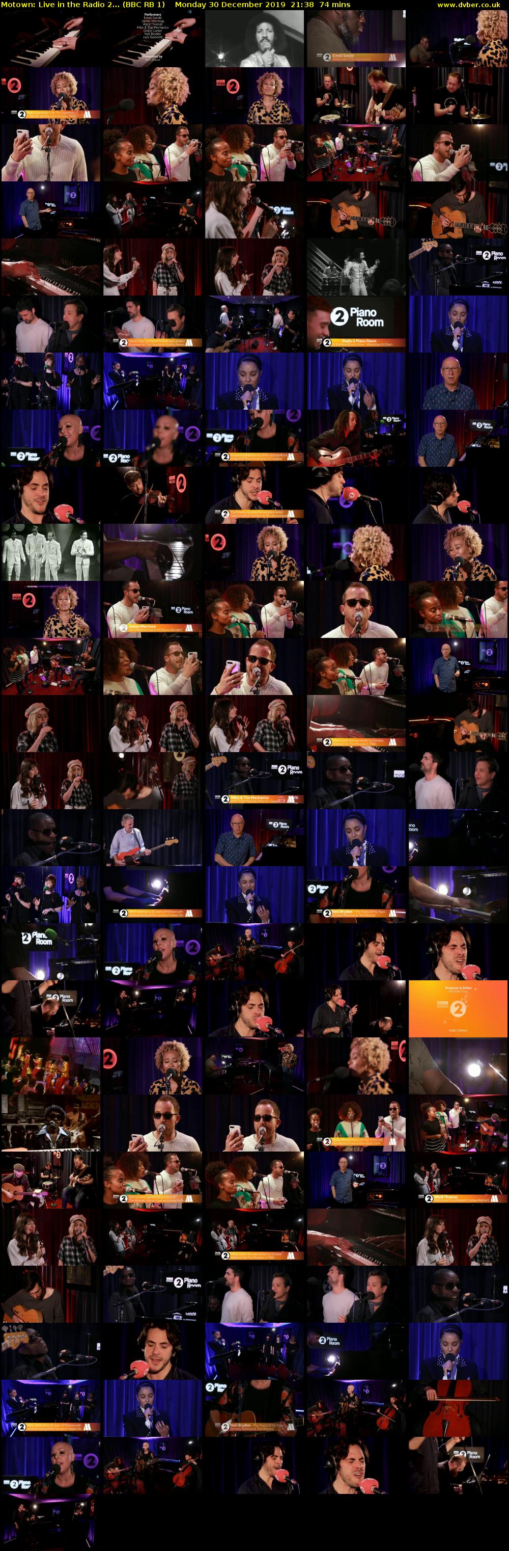 Motown: Live in the Radio 2... (BBC RB 1) Monday 30 December 2019 21:38 - 22:52
