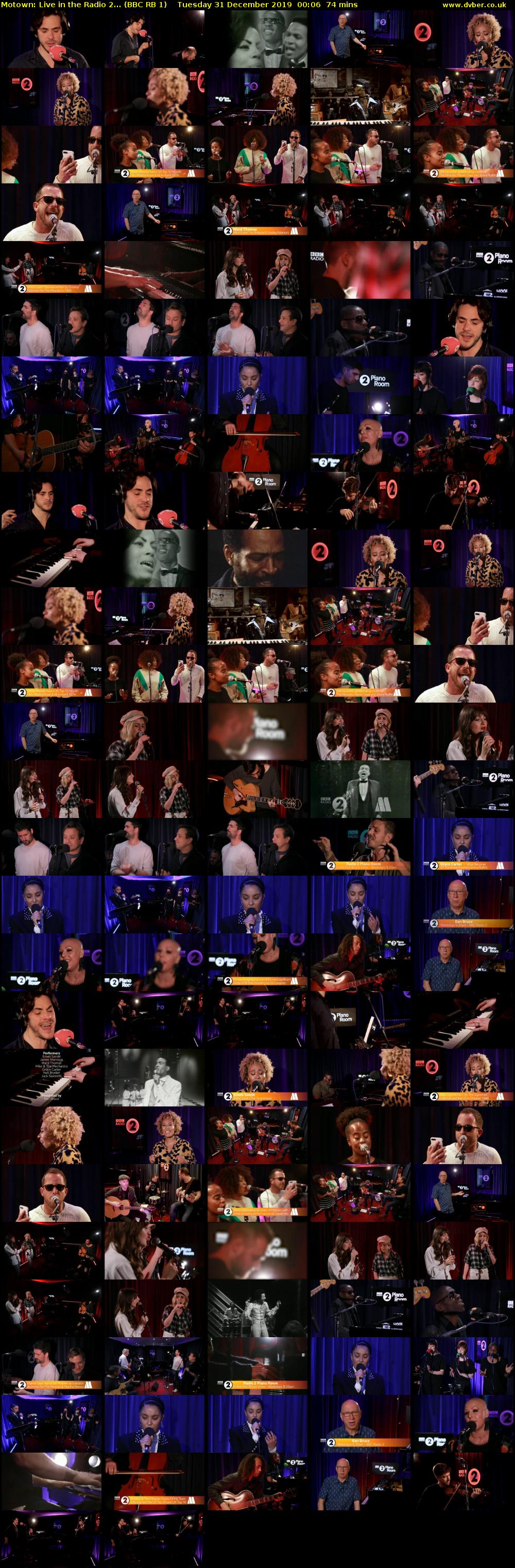 Motown: Live in the Radio 2... (BBC RB 1) Tuesday 31 December 2019 00:06 - 01:20