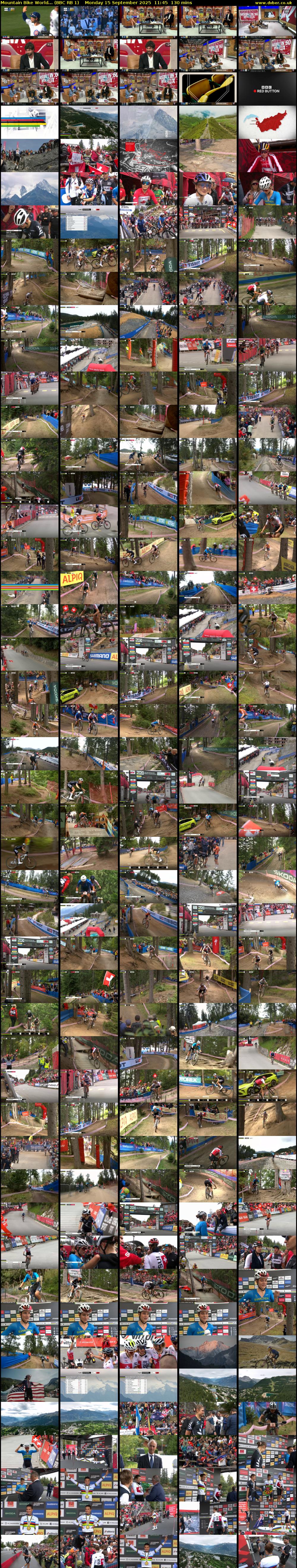 Mountain Bike World... (BBC RB 1) Monday 15 September 2025 11:45 - 13:55