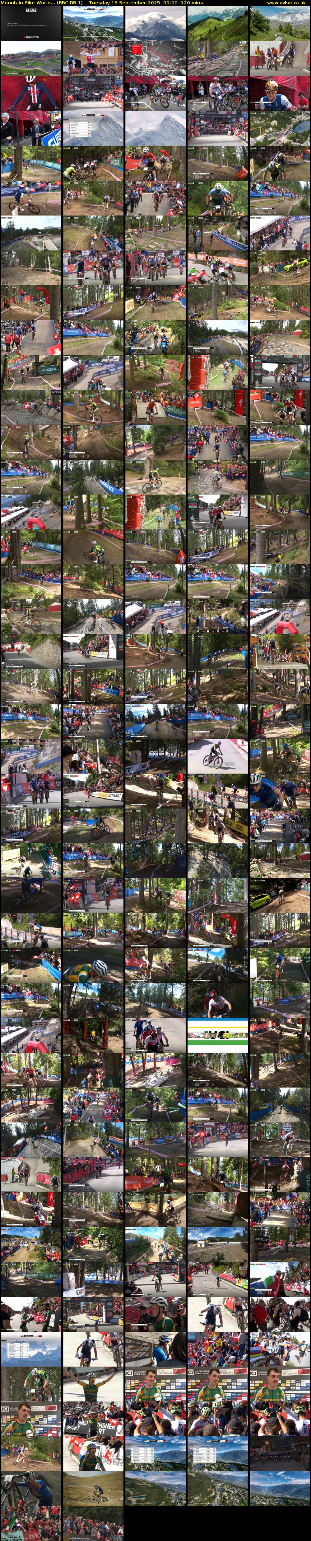 Mountain Bike World... (BBC RB 1) Tuesday 16 September 2025 09:00 - 11:00