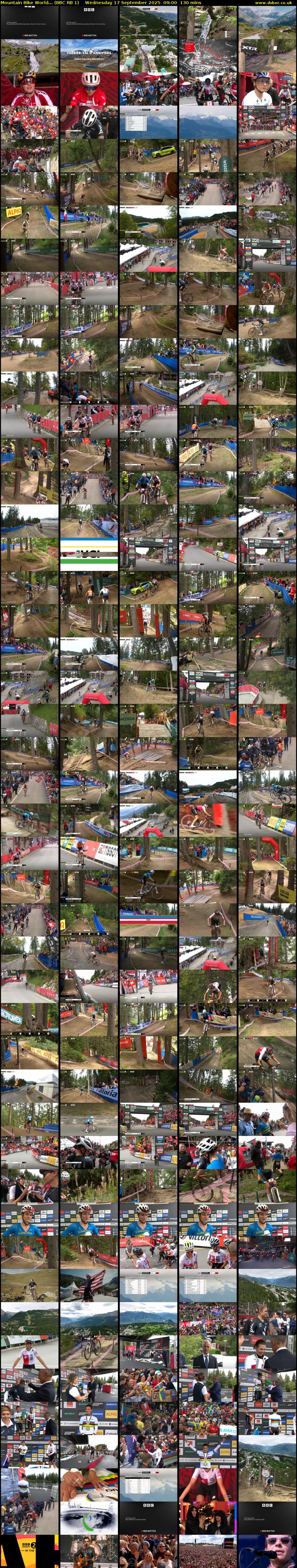 Mountain Bike World... (BBC RB 1) Wednesday 17 September 2025 09:00 - 11:10