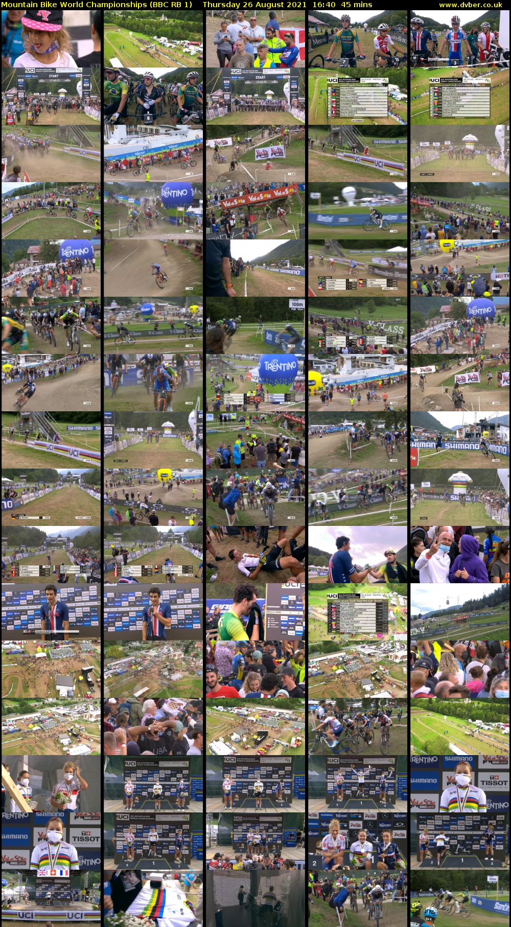 Mountain Bike World Championships (BBC RB 1) Thursday 26 August 2021 16:40 - 17:25