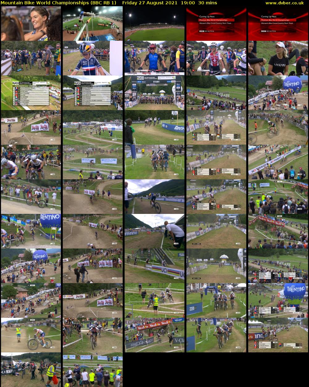 Mountain Bike World Championships (BBC RB 1) Friday 27 August 2021 19:00 - 19:30